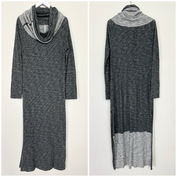Free People Beach One Size Cocoon Gray Cowl Funnel
Neck Maxi Dress - Picture 1 of 9